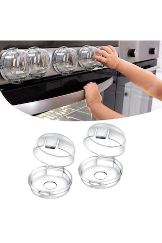 River World Çocuk İçin Isıya Dayanabilen Ocak Düğmelerini Koruyan Emniyet Kilidi