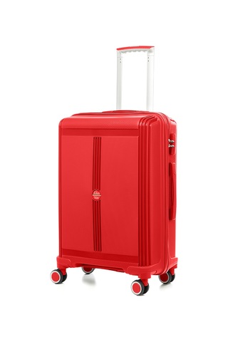 Unisex Jmy8101.19 John May Pp Silikon Valiz Orta Boy 67x41x29cm Kırmızı Kırmızı