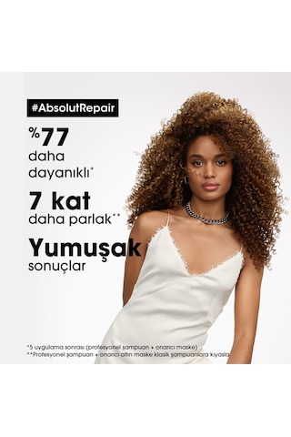 L'Oreal Professionnel Serie Expert Absolut Repair Yıpranmış Saçlar için Onarıcı Şampuan 2 x 500 ML