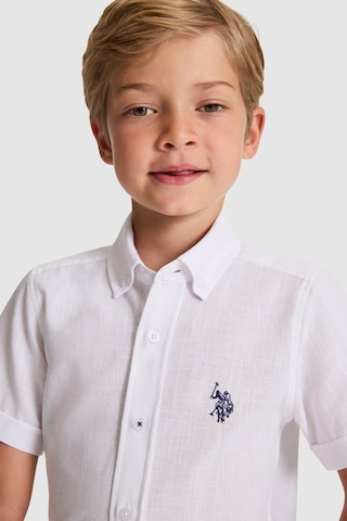 U.S. Polo Assn. Erkek Çocuk Beyaz Gömlek Kısa Kollu 50326122-vr013