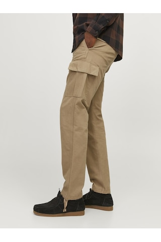 Jack & Jones Erkek Pamuklu Kargo Pantolon - Kane - 12258150 Elmwood