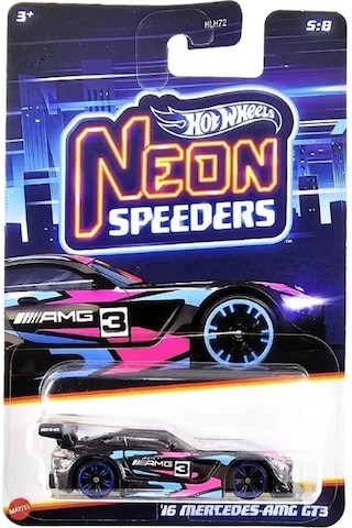 Hot Wheels Neon Yarışçılar Hlh72 - 16 Mercedes-amg Gt3 Hrw79