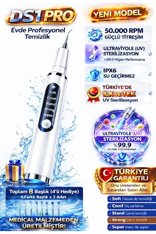 Deepsurge Şarj Edilebilir Diş Taşı Tartar ve Leke Temizleme Cihazı