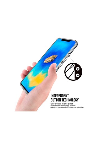 Huawei Mate 20 Pro Kilif Seffaf Sararmaz Gard Silikon 391288093