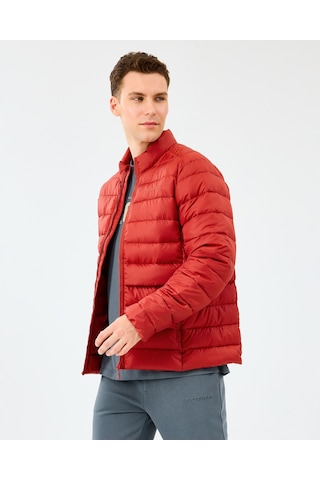 Skechers M Essential Outerwear Padded Jacket Erkek Kırmızı Mont S231242-3912 Kırmızı