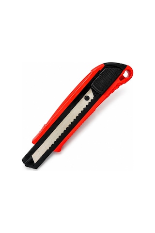 Sara S490 Yarı Plastik Maket Bıçağı 18 Mm Kırılabilir Bıçak, Güçlendirilmiş Bıçak Kanalı