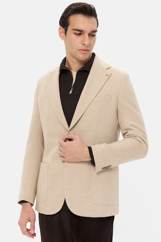 D's Damat Ds Damat Slim Fit Bej Diyogonal Kumaş Ceket 5hc04ır06494m Bej