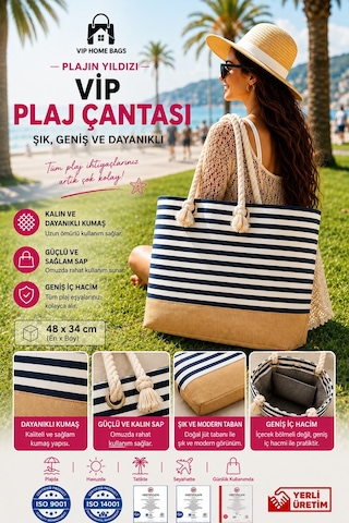 Plaj Çantası Vip Çanta El Ve Omuz Çantası Piknik Çantası-zebra Desenli