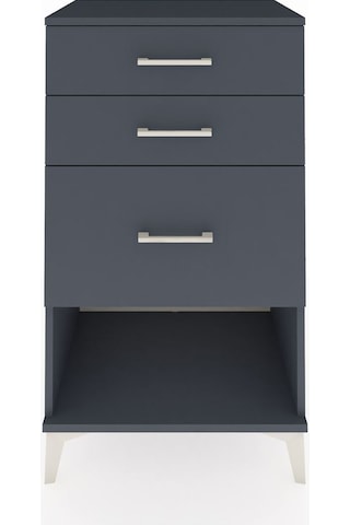 Hyperion Komodin 3 Çekmeceli 60x44x106 Antrasit-antrasit Antrasit