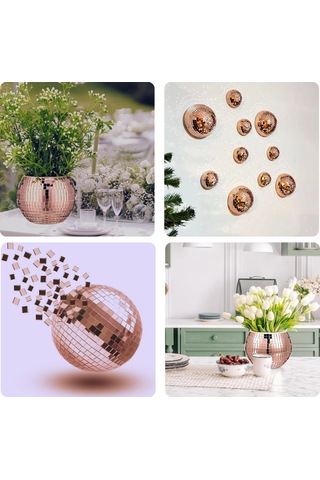 Büro Ev Ofis Etkinik Dekoru İçin 30x30cm Yapışkanlı Kare Bronz Cam Mozaik Fayans Aynalı Dekor Panel