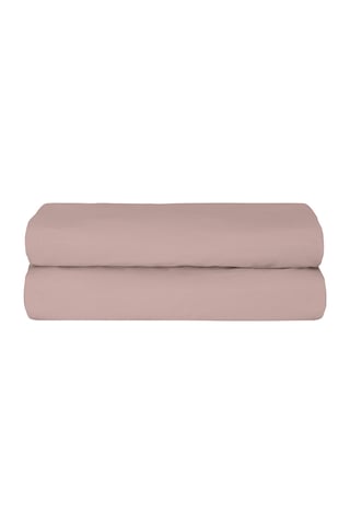 Freesia Tek Kişilik Ranforce Lastikli Çarşaf 100x200+35 Cm Koyu Pudra