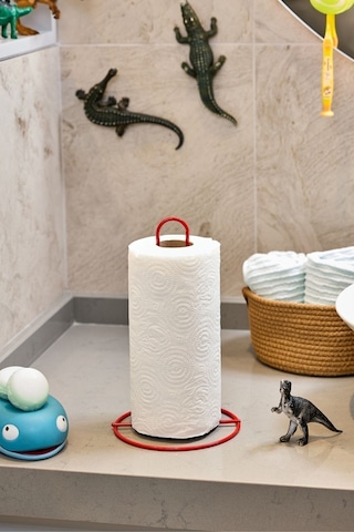 Edora Home Kırmızı Kağıt Rulo Havluluk - Metal Paslanmaz Kırmızı