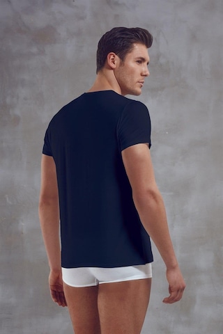 Doreanse Erkek Micromodal Bisiklet Yaka Kısa Kol T Shirt 2860 Lacivert 001