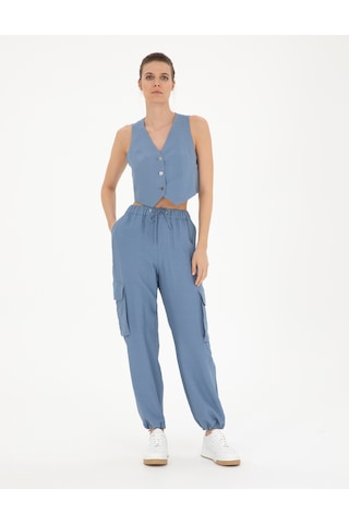 Pierre Cardin Kadın İndigo Pantolon Kanvas-chino 50284519-vr028 Indigo