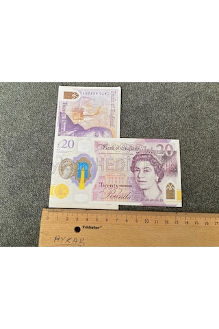 100 Adet 20 Sterlin Banknot Pound Para Geçersiz Paralar