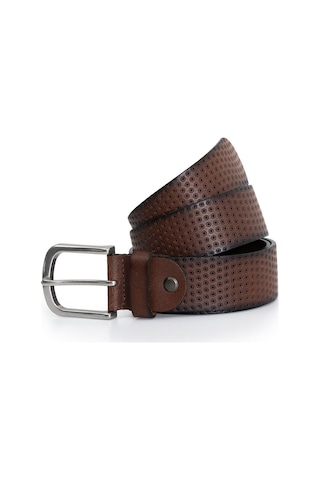 Erkek Hakiki Gerçek Kot Deri Kemer Kahverengi Siyah 112529 001