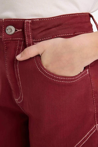 Defacto Kız Çocuk Wide Leg Geniş Paça Gabardin Pantolon G6902a826smbr169 Bordo-br169