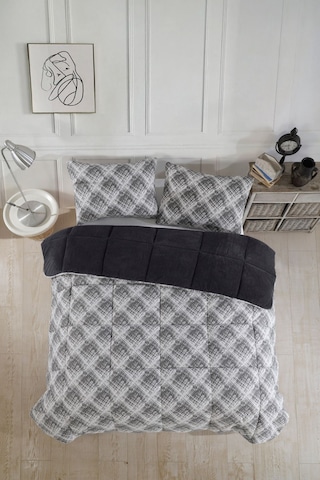 Formeya Siyah Tek Kişilik Wellsoft Yorgan Yastık Kılıflı