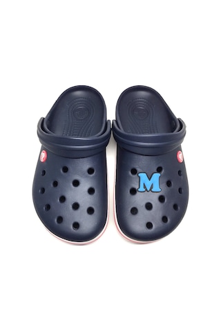 Crocs Terlik Süsü & Renkli Aksesuar Harf Jibbitz Koyu Mavi