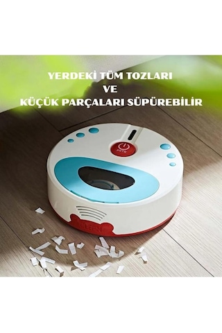 Oyuncak Pilli Işıklı Robot Süpürge