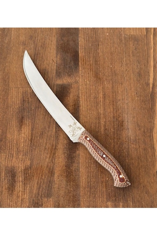 Nusret Bıçağı Kıvrık Tip Et Doğrama, Kesme, Dilimleme, Trimleme Bıçağı 21 Cm Hgns1608