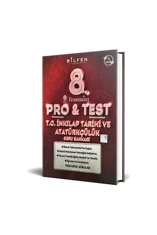 BilFen Yayınları 8. Sınıf LGS Pro & Test T.C İnkılap Tarihi Soru