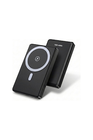 Ven-dens Vd-pb023 Manyetik Kablosuz Powerbank 20w Dijital Göstergeli Siyah
