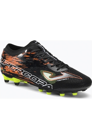 Joma Supercopa 2301 Black Coral Fırm Ground Krampon Ve Halı Saha Ayakkabısı Siyah