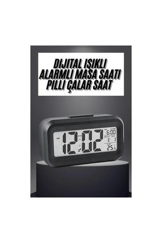 Masaüstü Saat Takvim Termometre Beyaz Siyah Bx40 Diğer