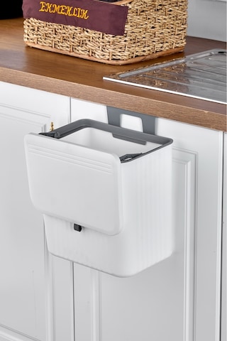 Bayev Fonksiyonel Kapaklı Banyo Ve Mutfak Tezgah Üstü Çöp Kovası 15 Lt. Pratik Kapak Çok Renkli