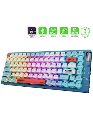Gamepower Sense Tkl Rgb Wireless/bluetooth/kablolu Mekanik Red Sw