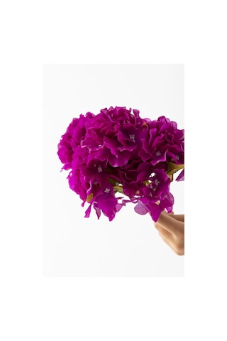 Yapay Ortanca Çiçeği 35 Cm 7 Dal Mor