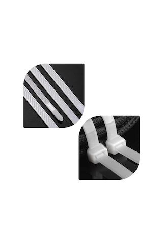 Plastik Kablo Bağı Cırt Kelepçe 3.6x100mm Şeffaf 25 Adet-al4483