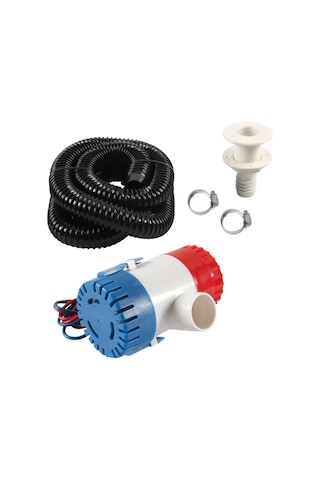 12v-1100gph Tekne / Rv Siyah Drenaj Borulu Sintine Karter Su Pompası