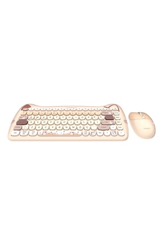 Everest KM-6285 Catty Mini Wireless - Bluetooth Kablosuz Ultra Sessiz Özel Tasarımlı Q Klavye & Mouse Set