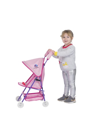 Baby Oyuncak Metal Bebek Arabası Oyuncak Puset Mor - Pembe