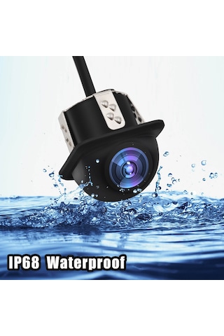 Reedark Araba Geri Görüş Kamerası Pc7080 Çip 170 Derece Geniş Açı Ip68 Su Geçirmez Park Yardımı Metreleği
