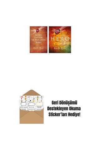 The Secret - Sevgi Sağlık Ve Paranın Sırrı Ciltli + The Secret - Hero Ciltli + Okuma Sticker'ları