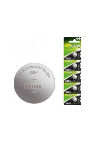 GP CR1216 3V Lityum Kartela Düğme Pil 5'li