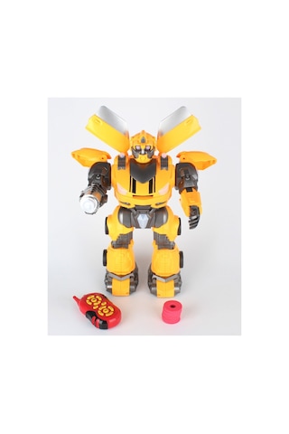 Uzaktan Kumandalı Dev Boy Optimus Prime Bumble Bee Transformer Mermi Ve Disk Atan Oyuncak Robot Bumble Bee