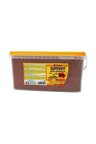 Tropıcal Supervit Mini Granulat 500 Gram Açık Balık Yemi