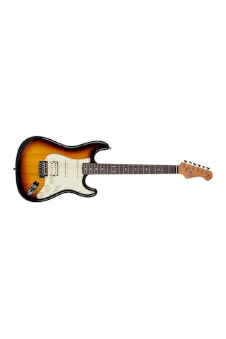 Kozmos Kst-62Hss-Grwn 62 Stratocaster Hss 3Ts - 3 Ton Sunburst El