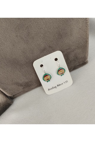 929 Ayar Gümüş Çocuk Küpesi Zarif Ve Güvenli Tasarım Model 6 Gümüş