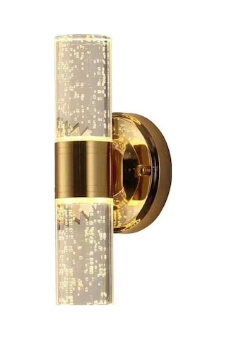 Besthome1 Kristal Duvar Lambası - 8w 3 Renk Dönüşümlü Led, Oturma-yatak Odası Dekor, 220v Beyazışık Beyaz