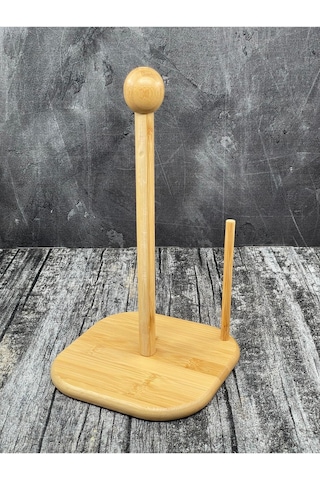 Bambu Kağıt Havluluk Düzenleyici Banyo Peçetelik Bej