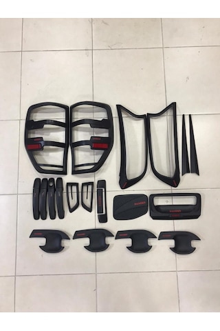Autogp Ranger T7 Kaplama Seti Dış Siyah Full 2016+ Ranger Yazılı