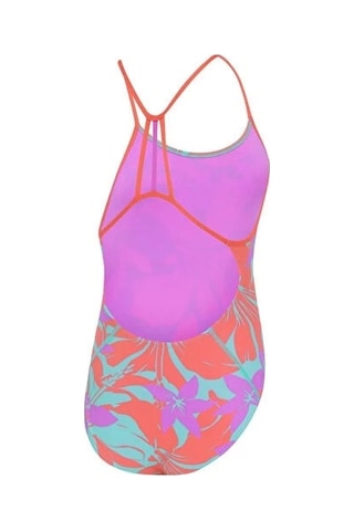 Speedo Alv Lline Bk 1pc Jf Purple Kız Çocuk Mayosu Mor Mor