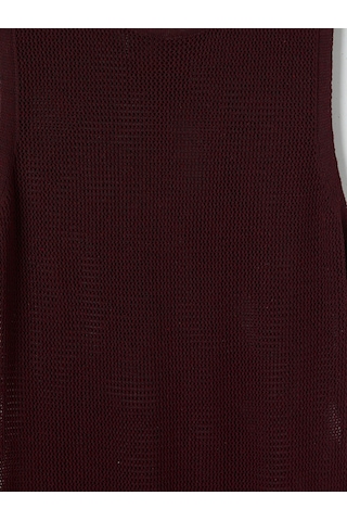 Lcw Dream Bordo Fileli Dantelli Plaj Elbisesi