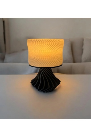 Elegance Tasarım 3d , Ev Dekorasyon , Bohem , Vintage , Dekoratif Abajur - Siyah Çok Renkli