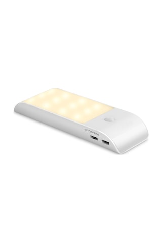 Şarj Edilebilir Led Gece Lambası, Hareket Sensörlü Otomatik Gece Lambası, Sıcak Beyaz